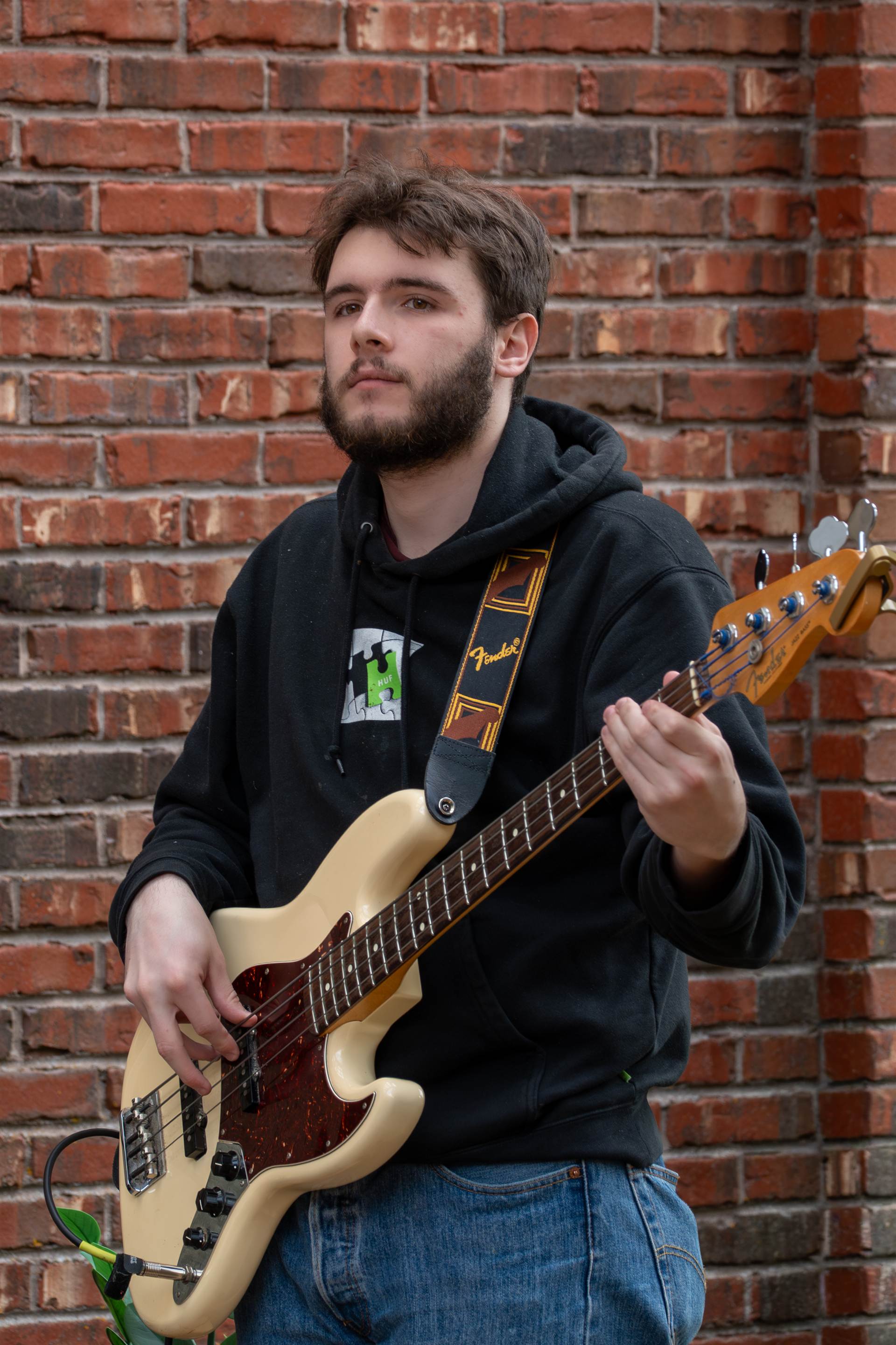 Musicians playing live at a lively Prince Edward Island outdoor concert - Eastside Photography band promo