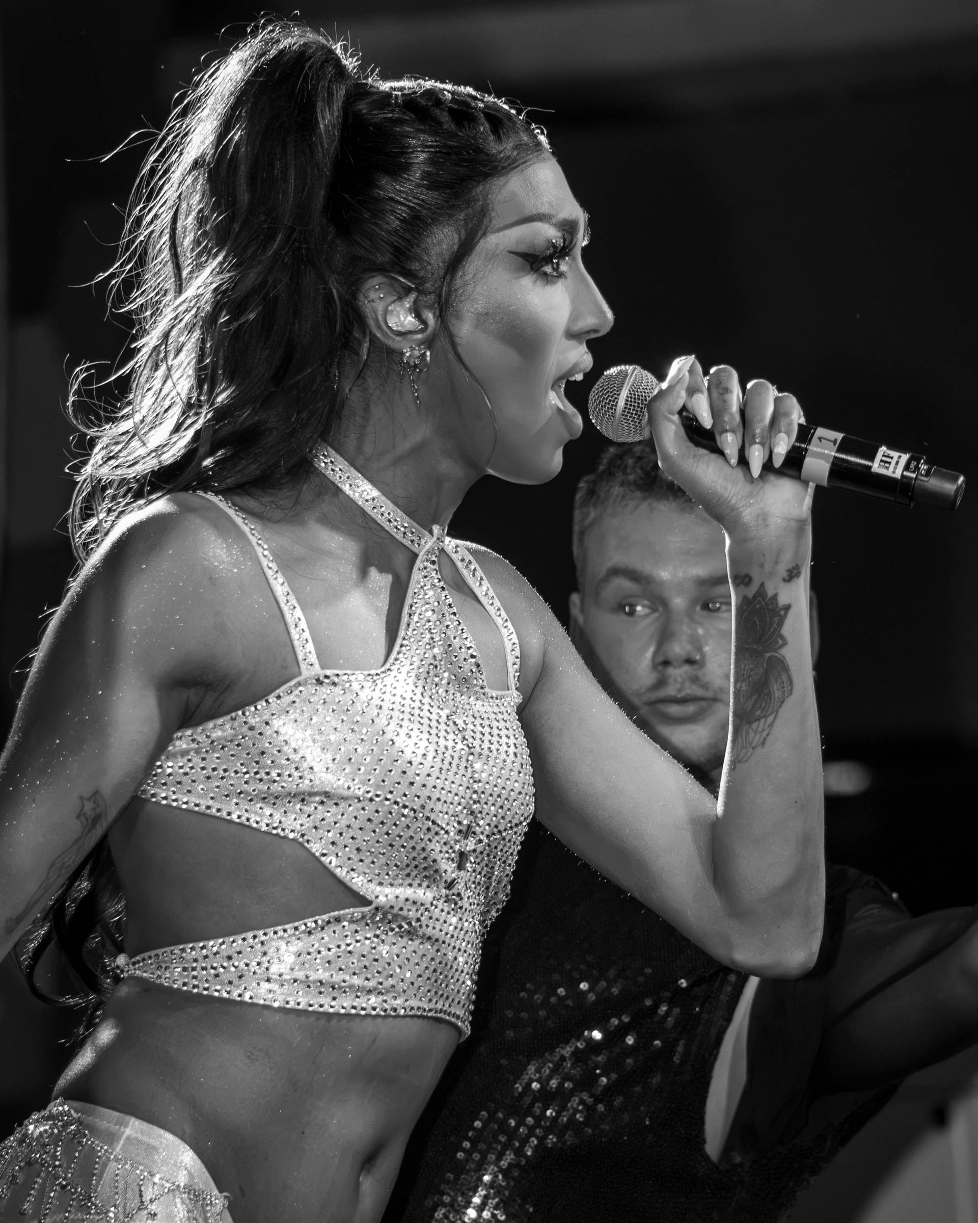Live band performing energetic set at a Charlottetown music festival - Eastside Photography PEI event coverage